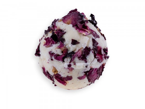 Badekugel mit Schafmilch Rose
