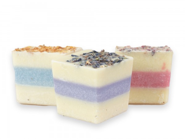 Ovis Schafmilch-Badewürfel Blütentraum (3er Set)