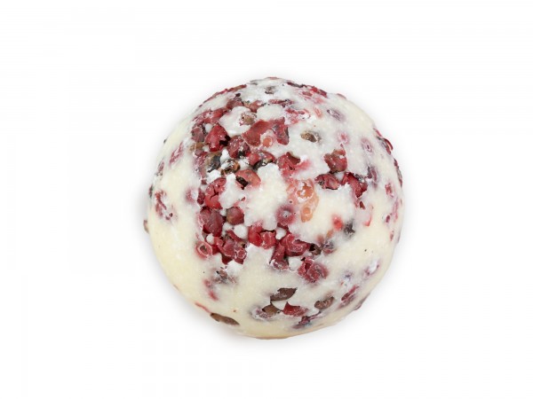 Badekugel mit Schafmilch Cranberry