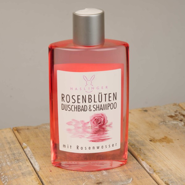 Haslinger Rosenblüten Duschbad & Shampoo 200 ml